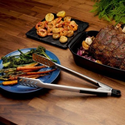 Napoleon Stainless Steel Black Tongs (2)